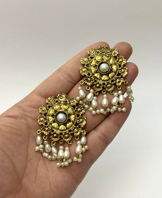 Tribal Flower Earrings