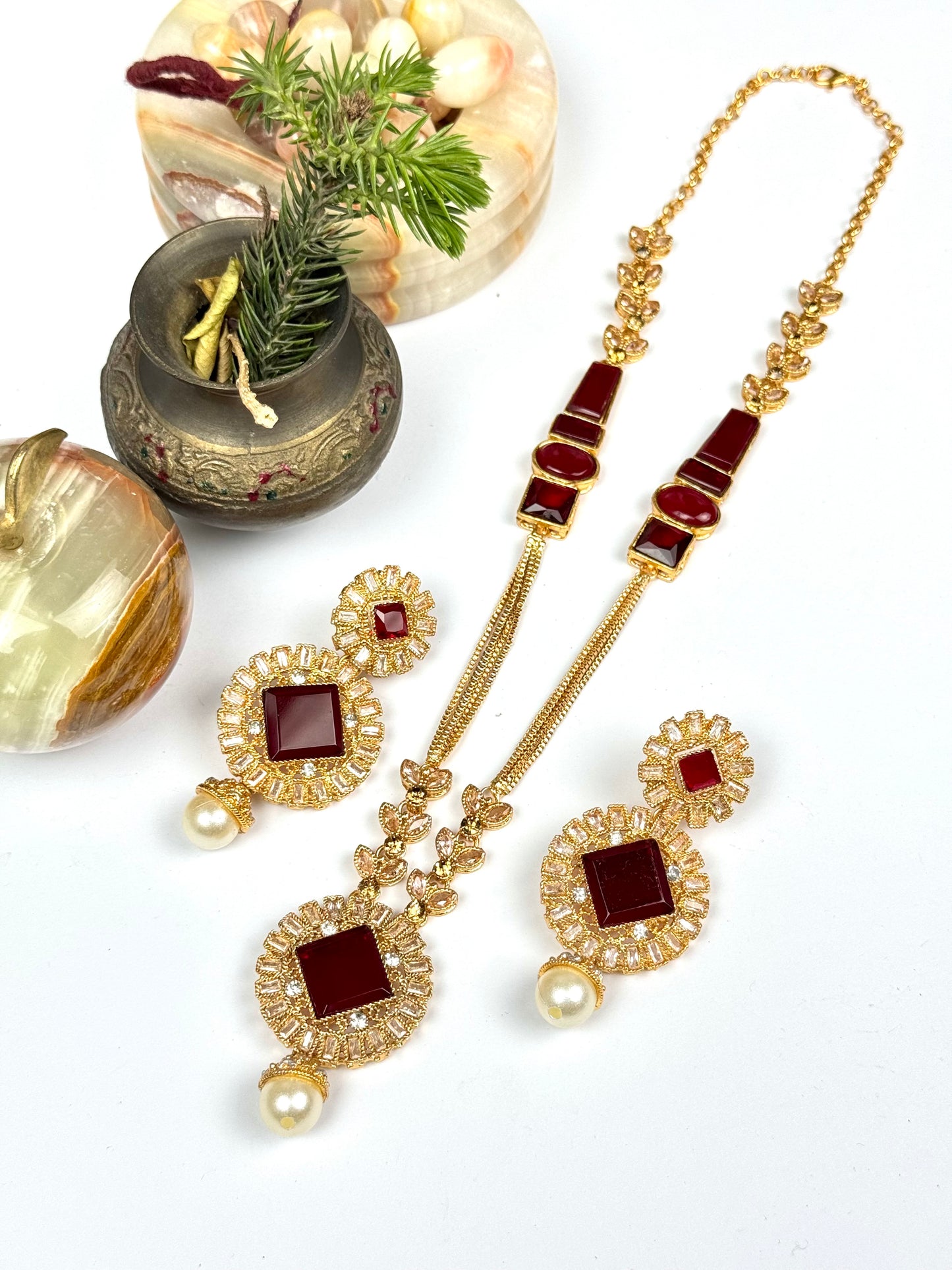 Egyptian Stone Heba Mala Set