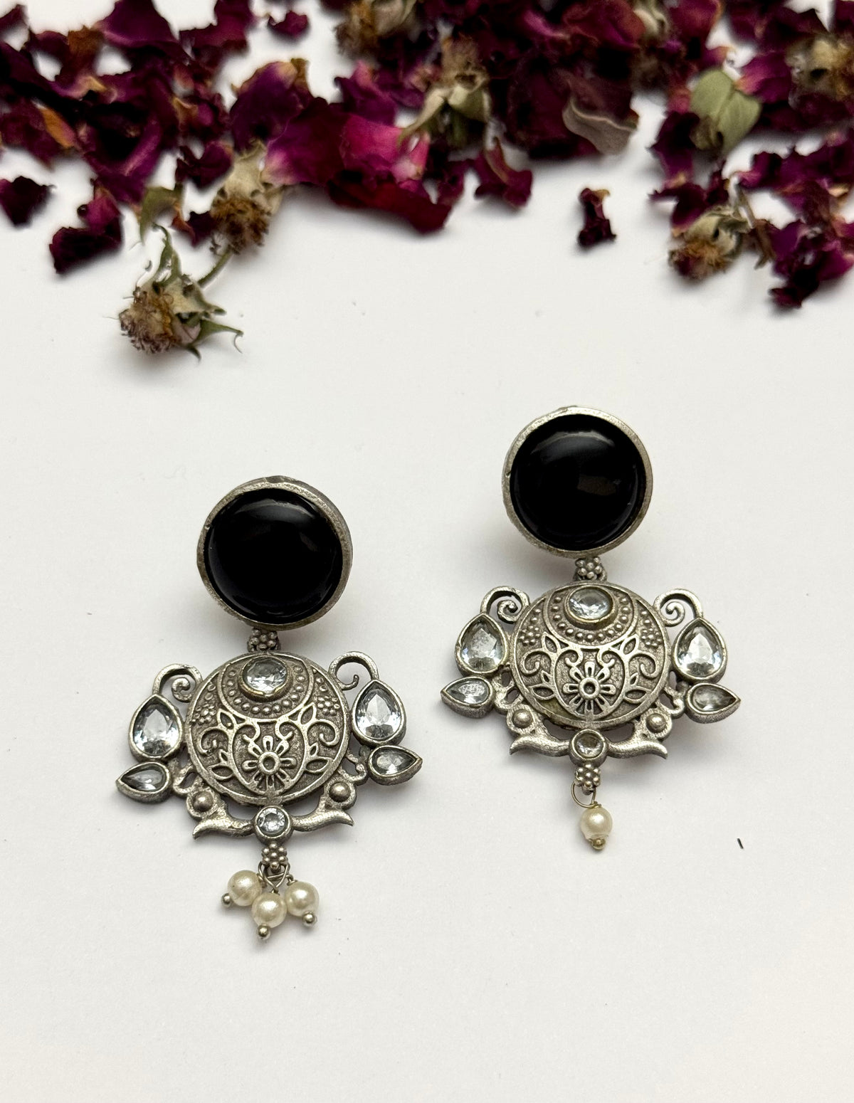 Premium oxidised Brass made Earrings