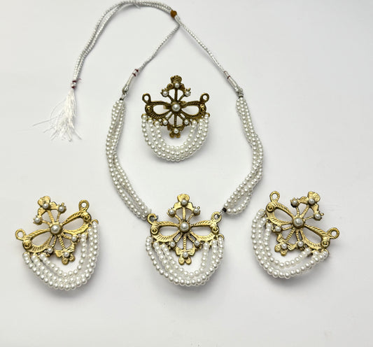 Tribal Pearl Mala set