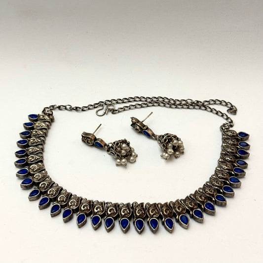 Premium Oxidised Amar Set