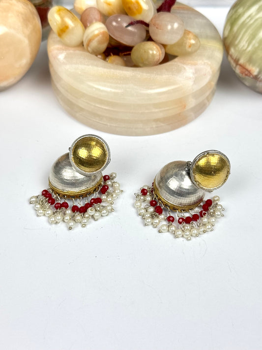Premium Oxidised Brass made jhumkas