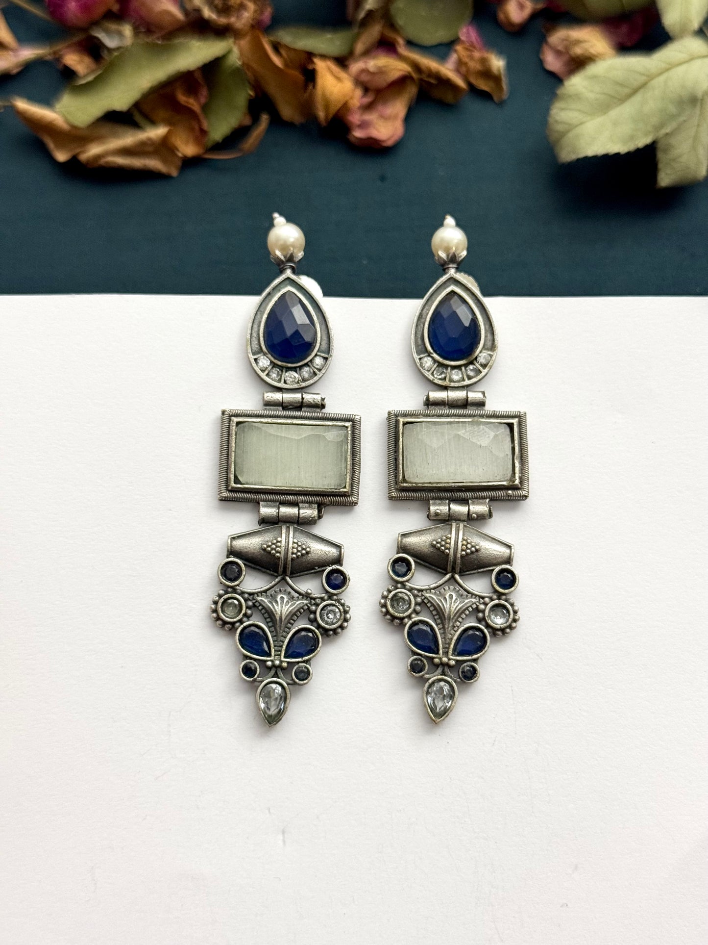 Premium oxidised Brass made Earrings