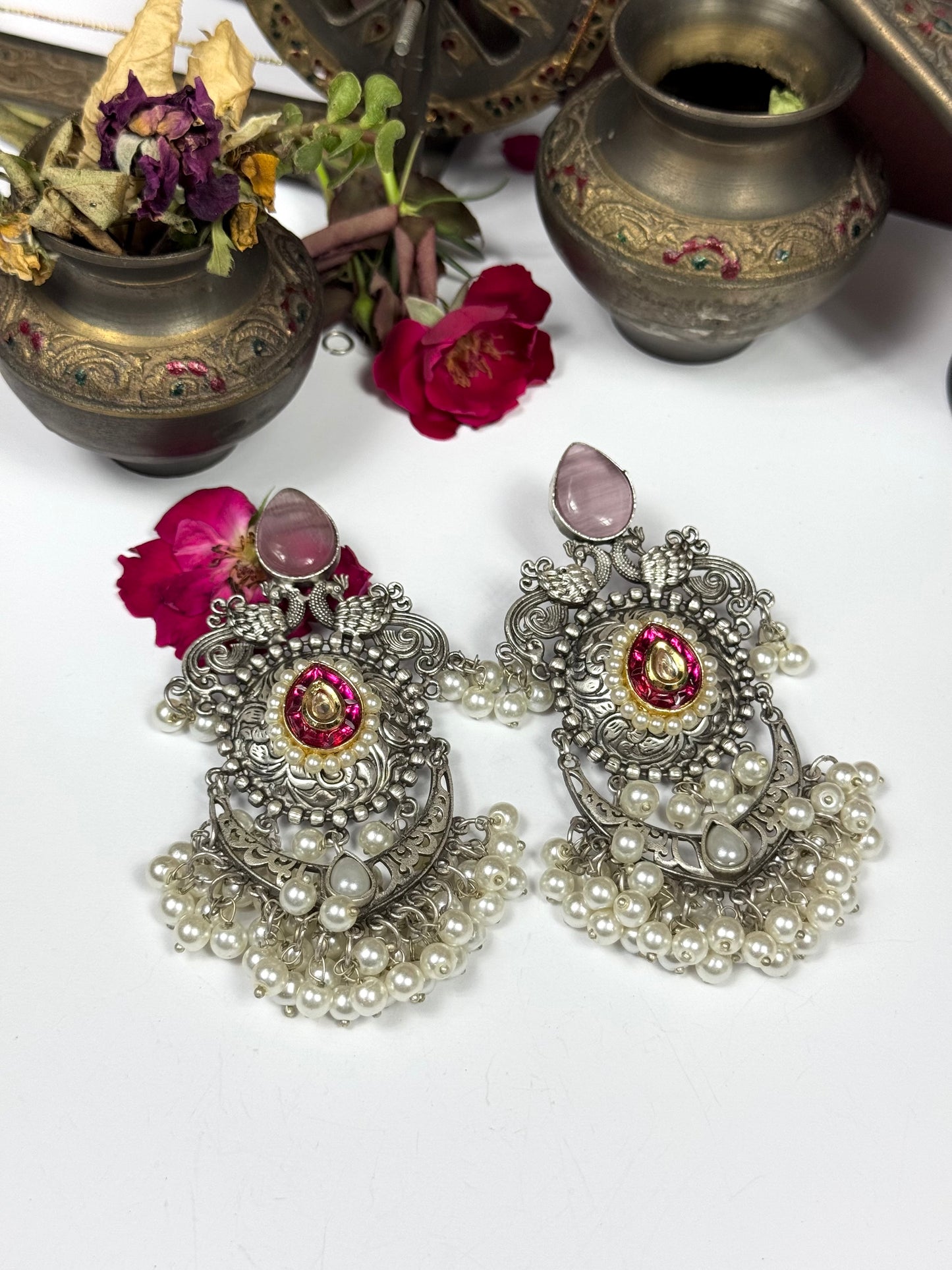 Premium oxidised Aisha Earrings