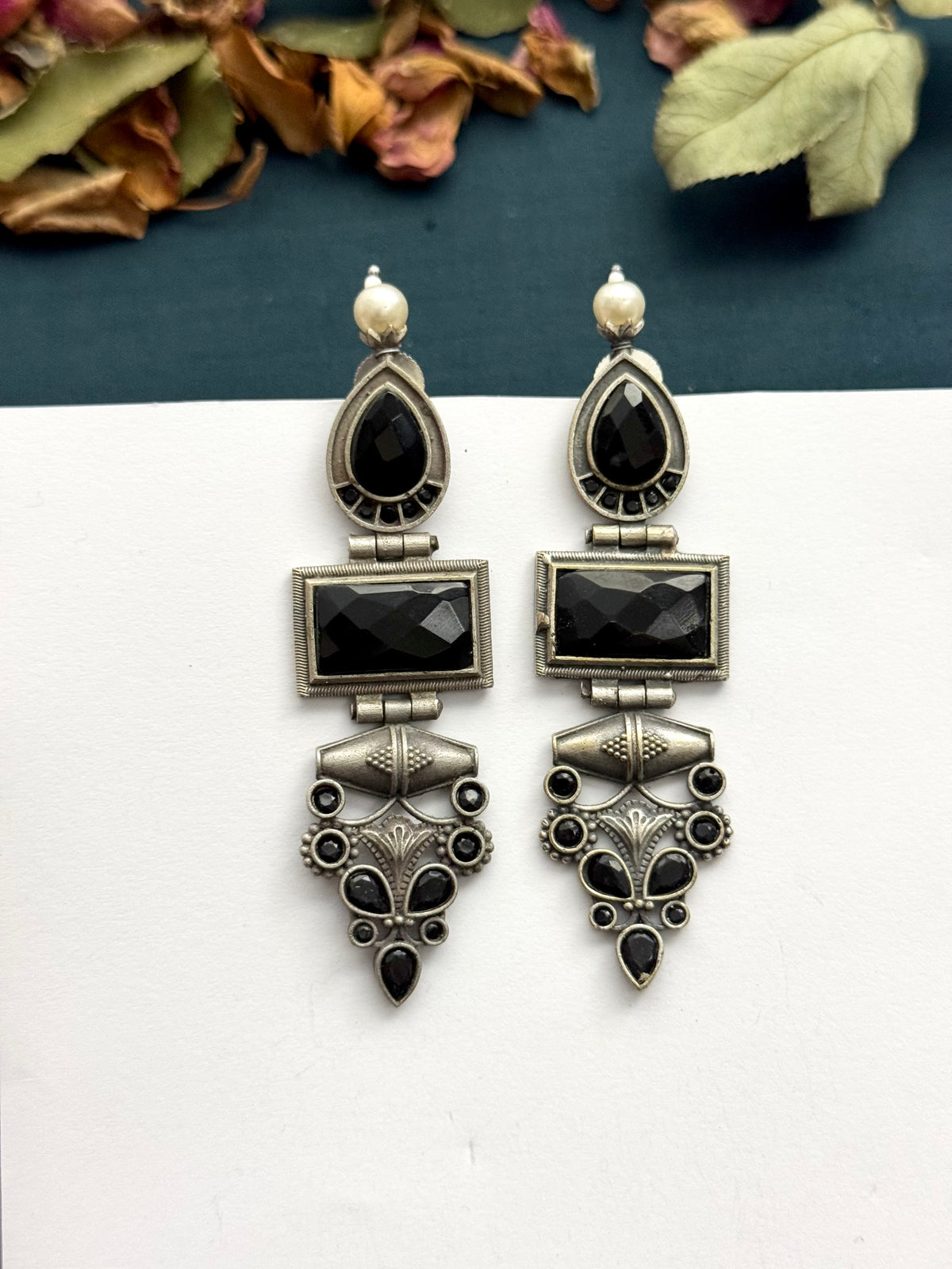 Premium oxidised Brass made Earrings