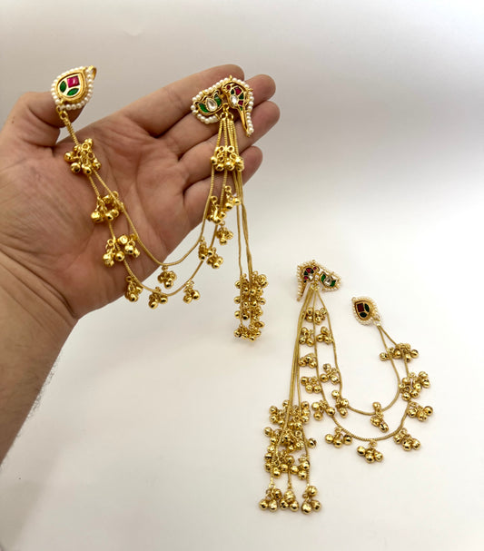 Premium Kasmiri Brass Made Earrings With Sahara