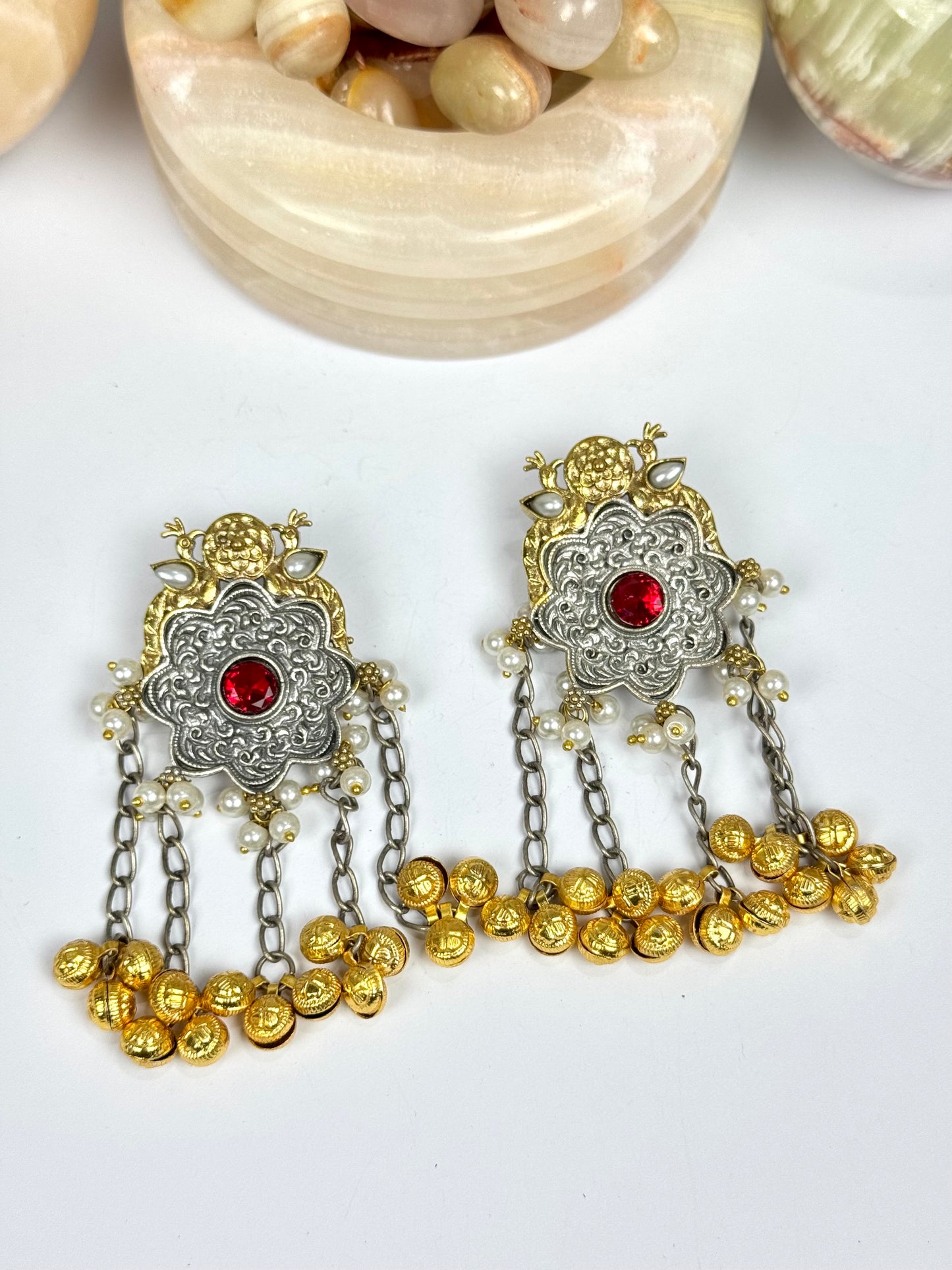 Premium Brass made oxidised Designer Earrings