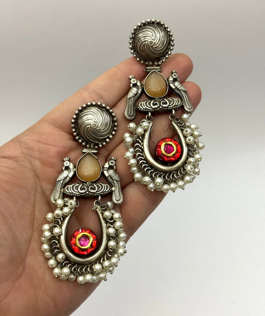 Premium Oxidised Layla Earrings