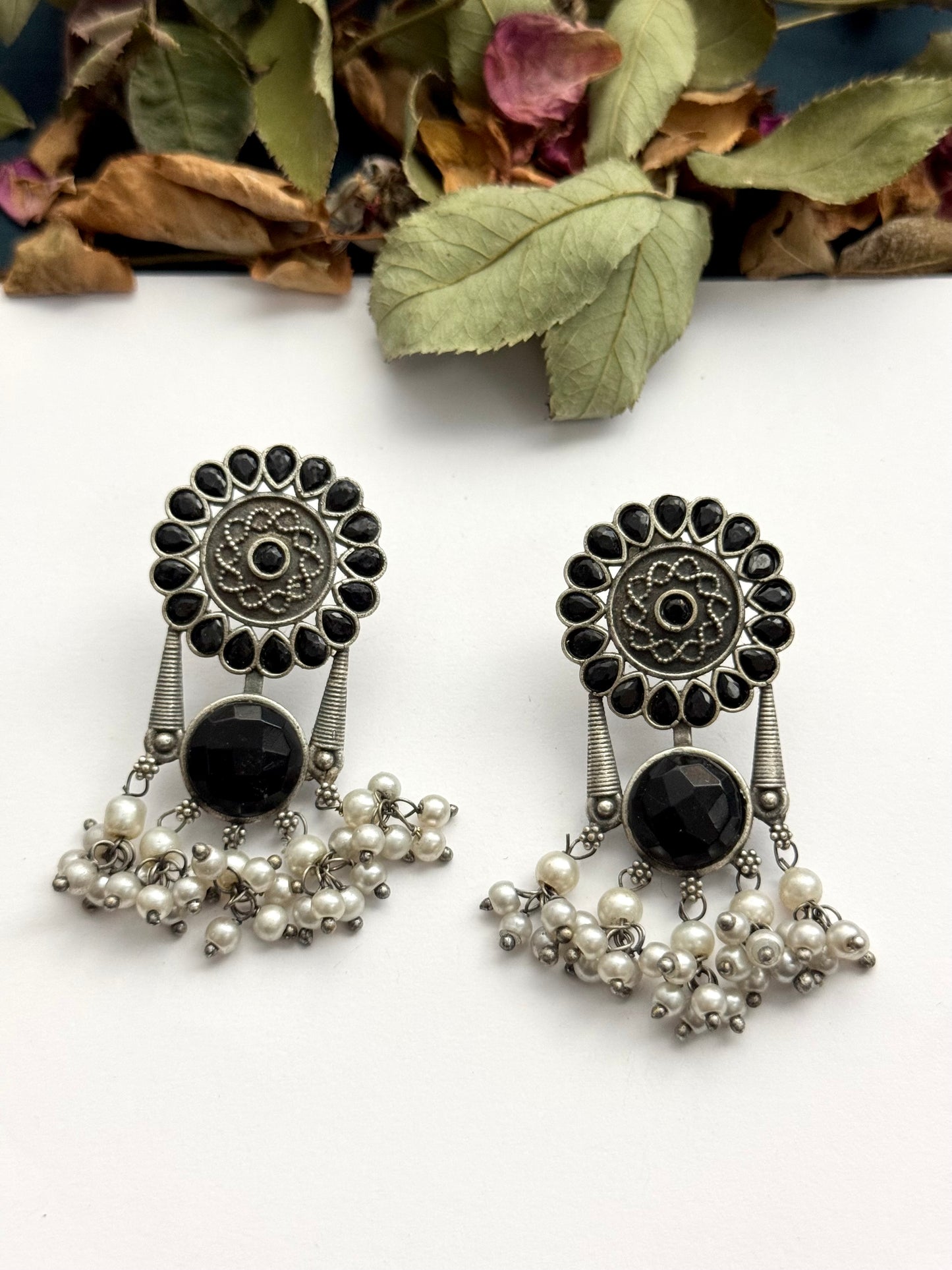 Premium Brass made Oxidised Earrings