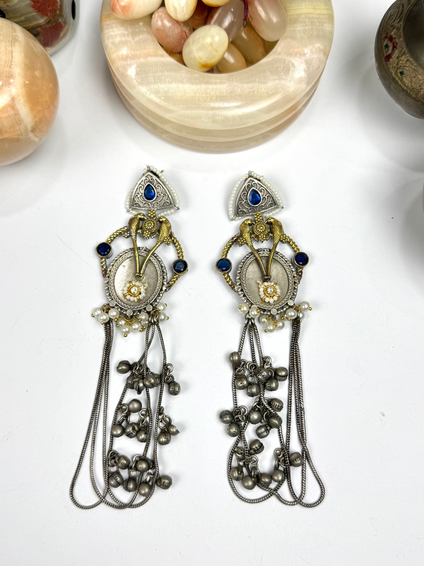 Premium brass made oxidised Designer Earrings