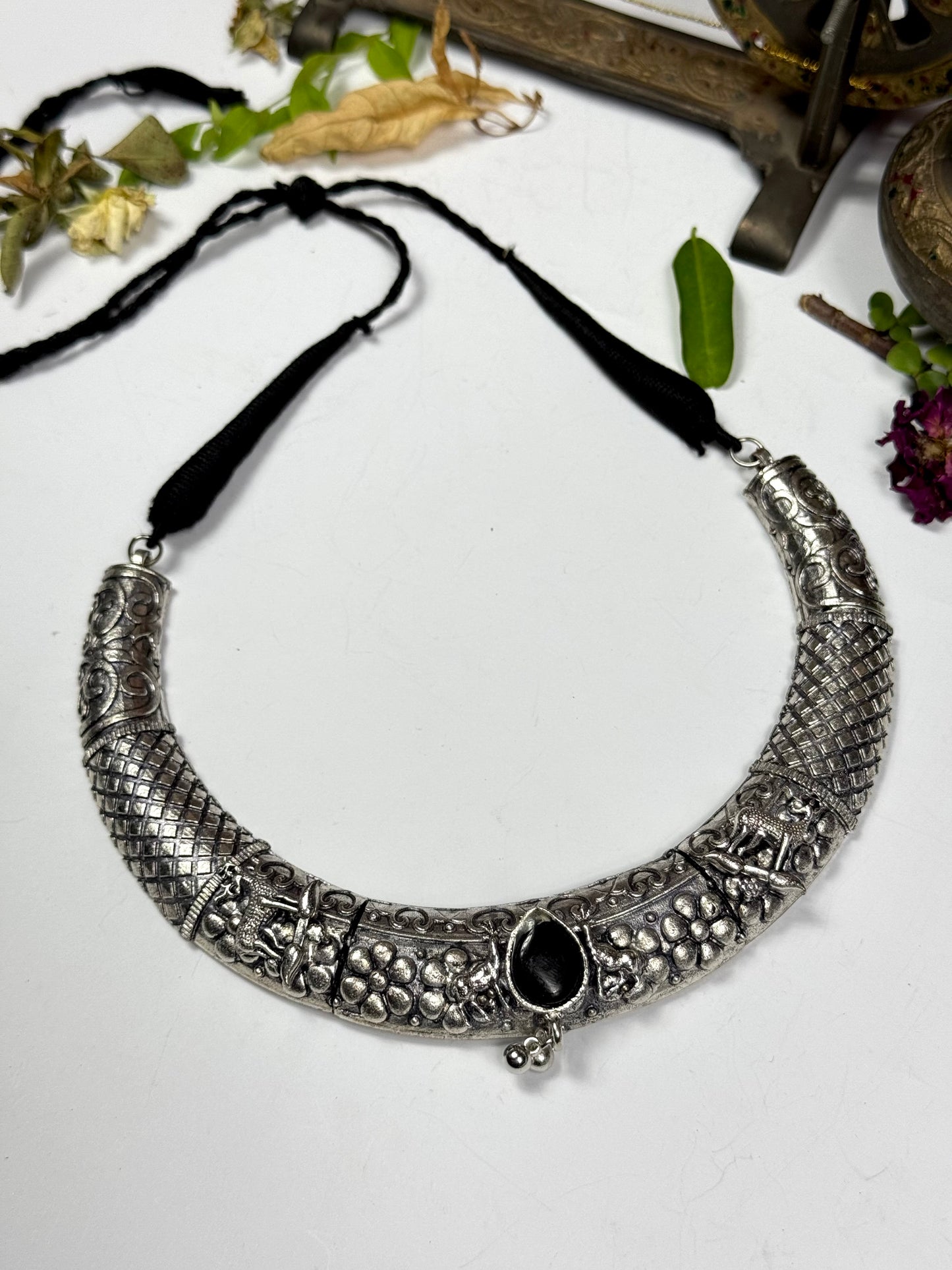 Premium Oxidised Diwar Necklace