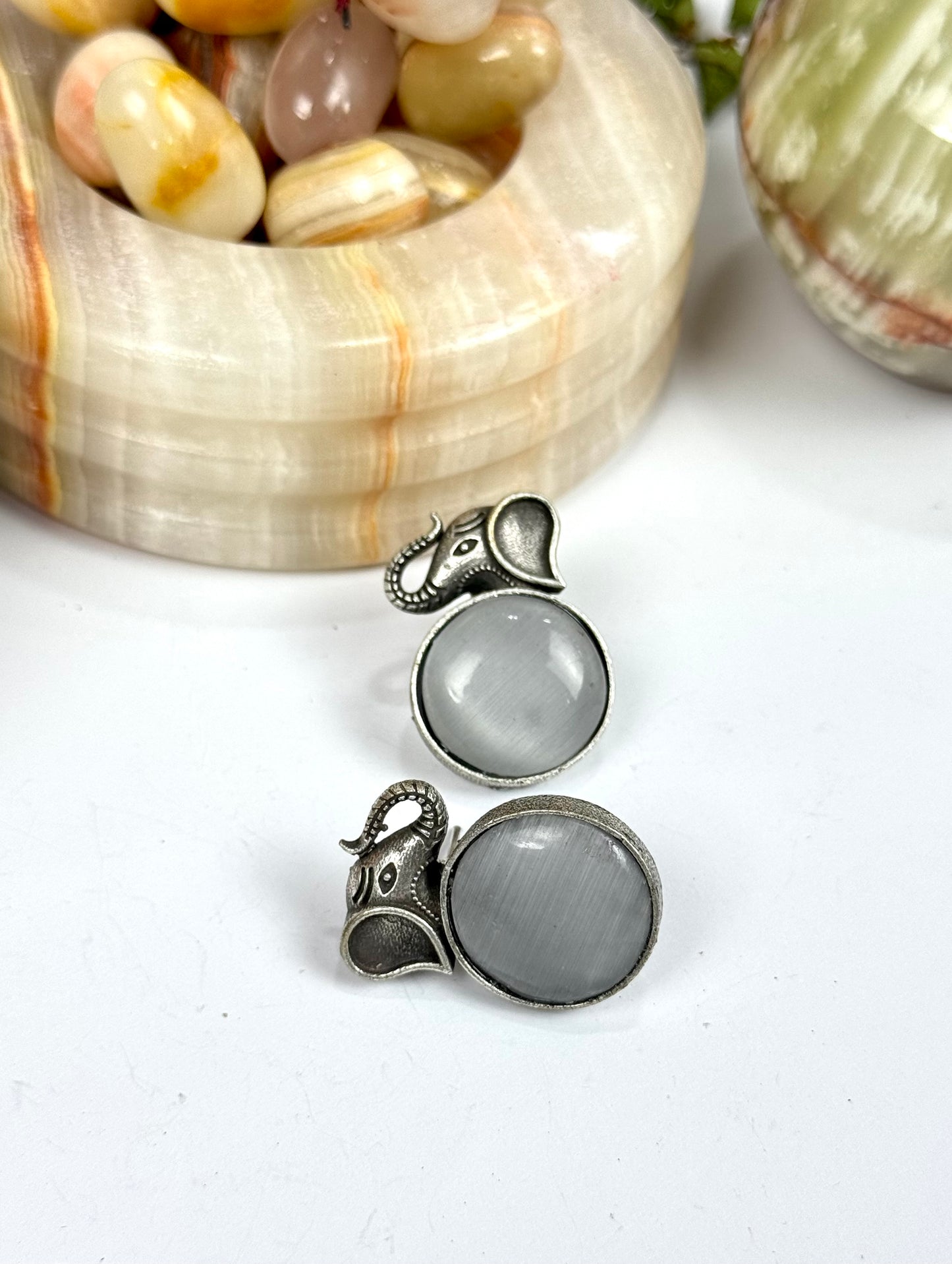 Premium Oxidised Brass Made Earrings