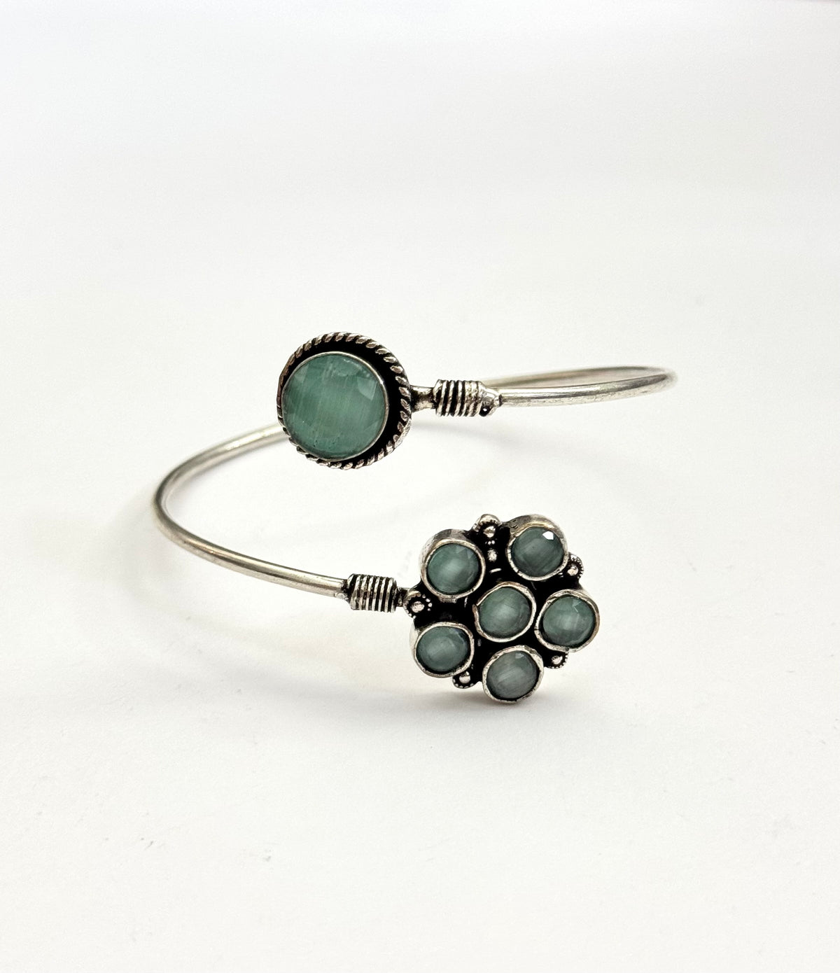 Oxidised openable Bangle
