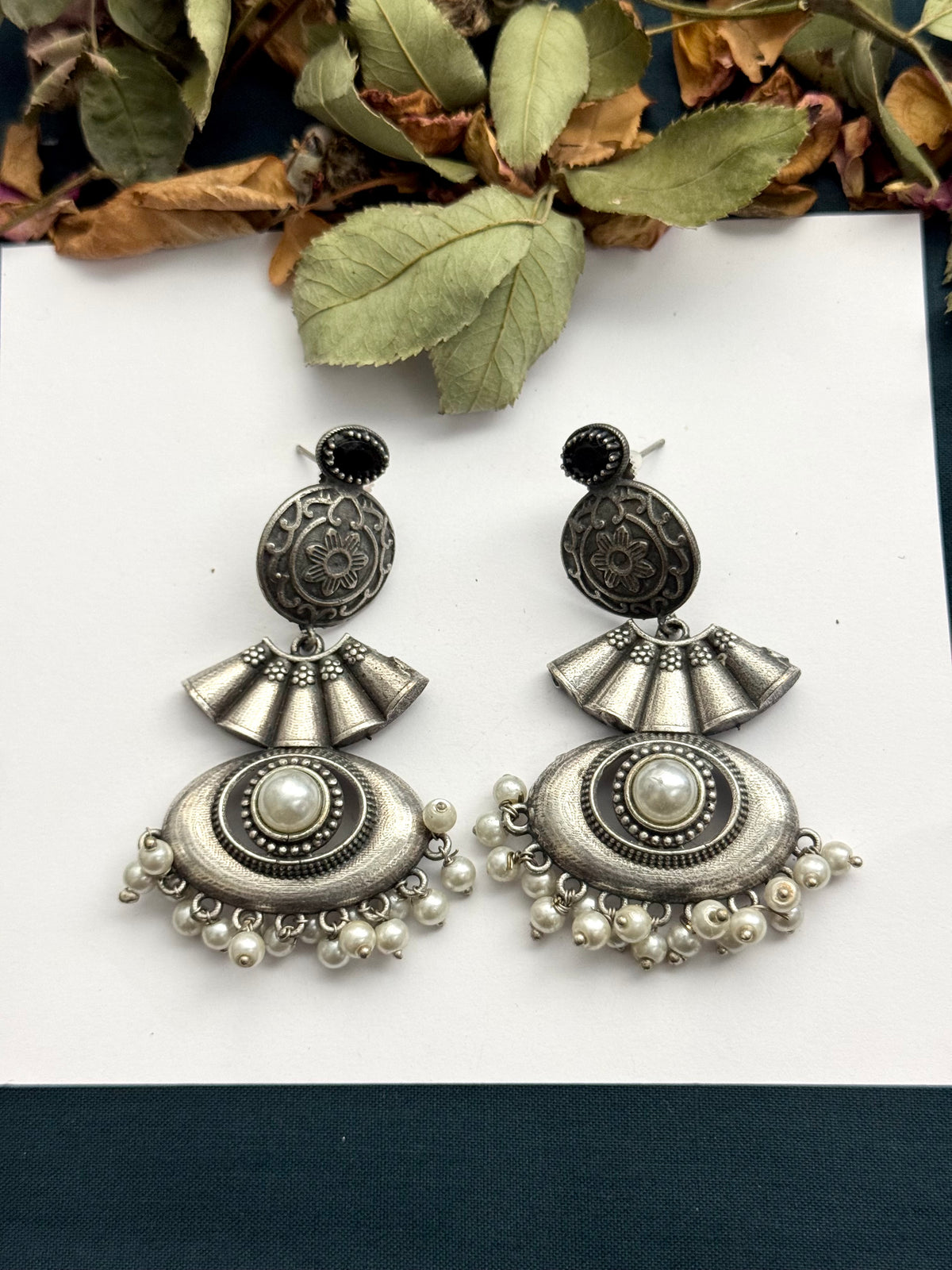 Premium Brass Made oxidised Earrings