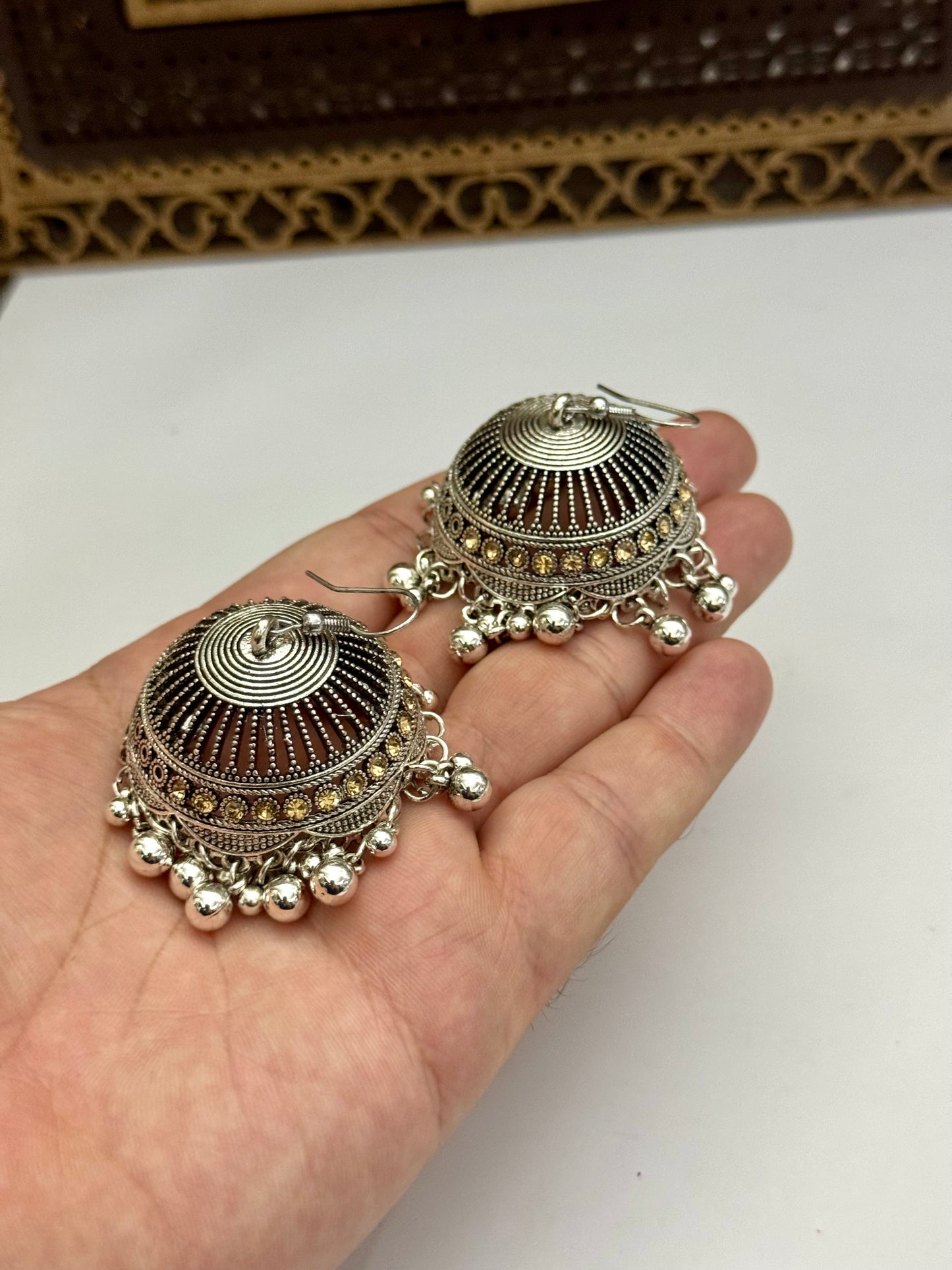 Oxidised jhumka