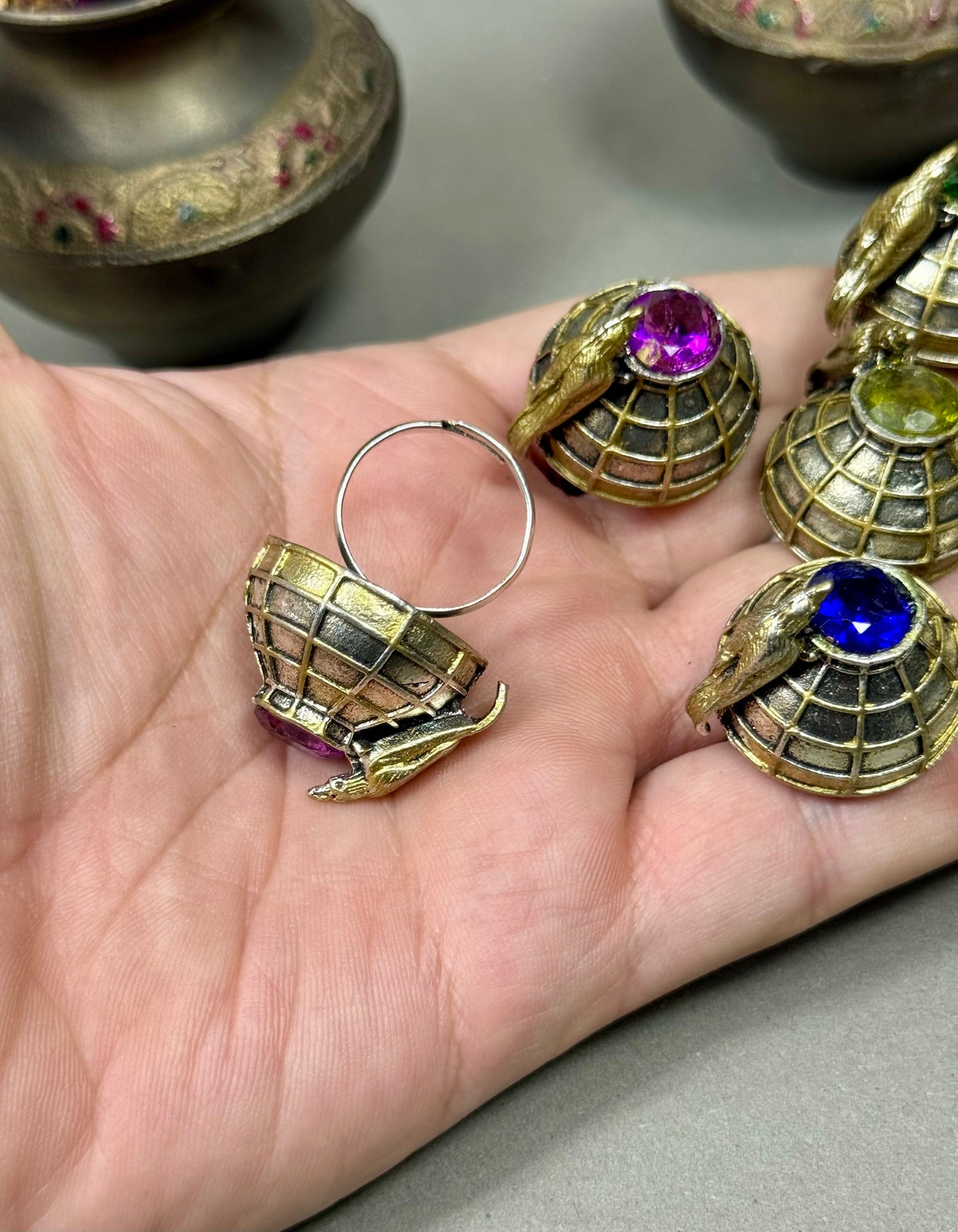 Thirsty Crow Dual Tone Ring