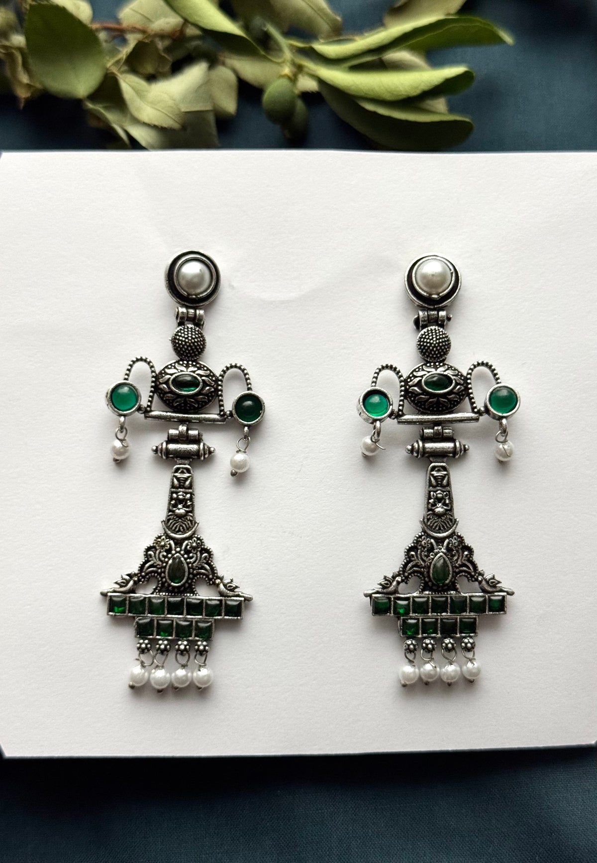 Premium Brass made Oxidised Earrings