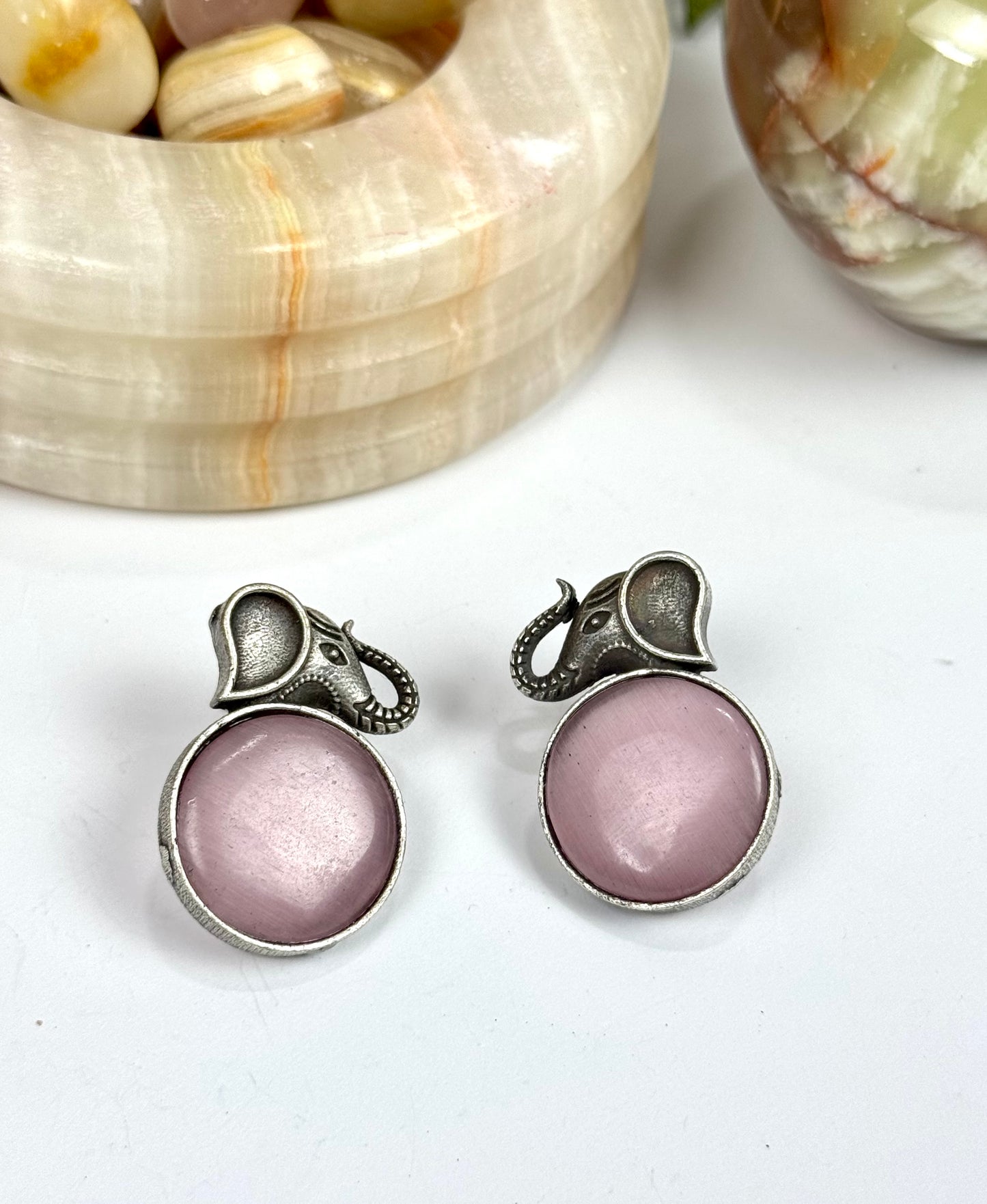 Premium Oxidised Brass Made Earrings