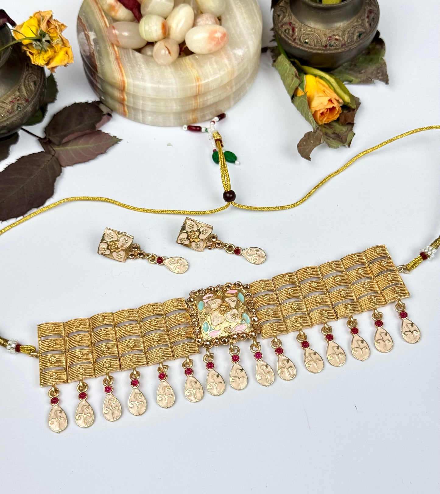 Rajwadi Rani Choker set