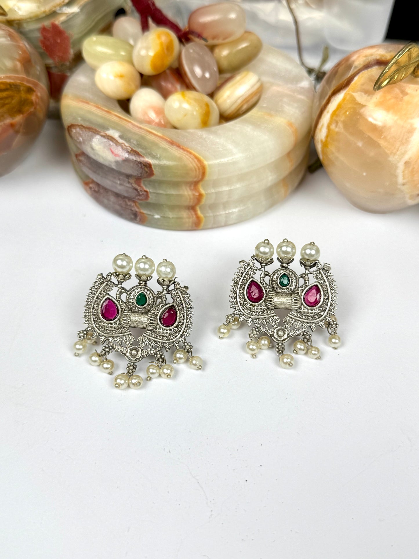 Premium Brass made Oxidised Earrings