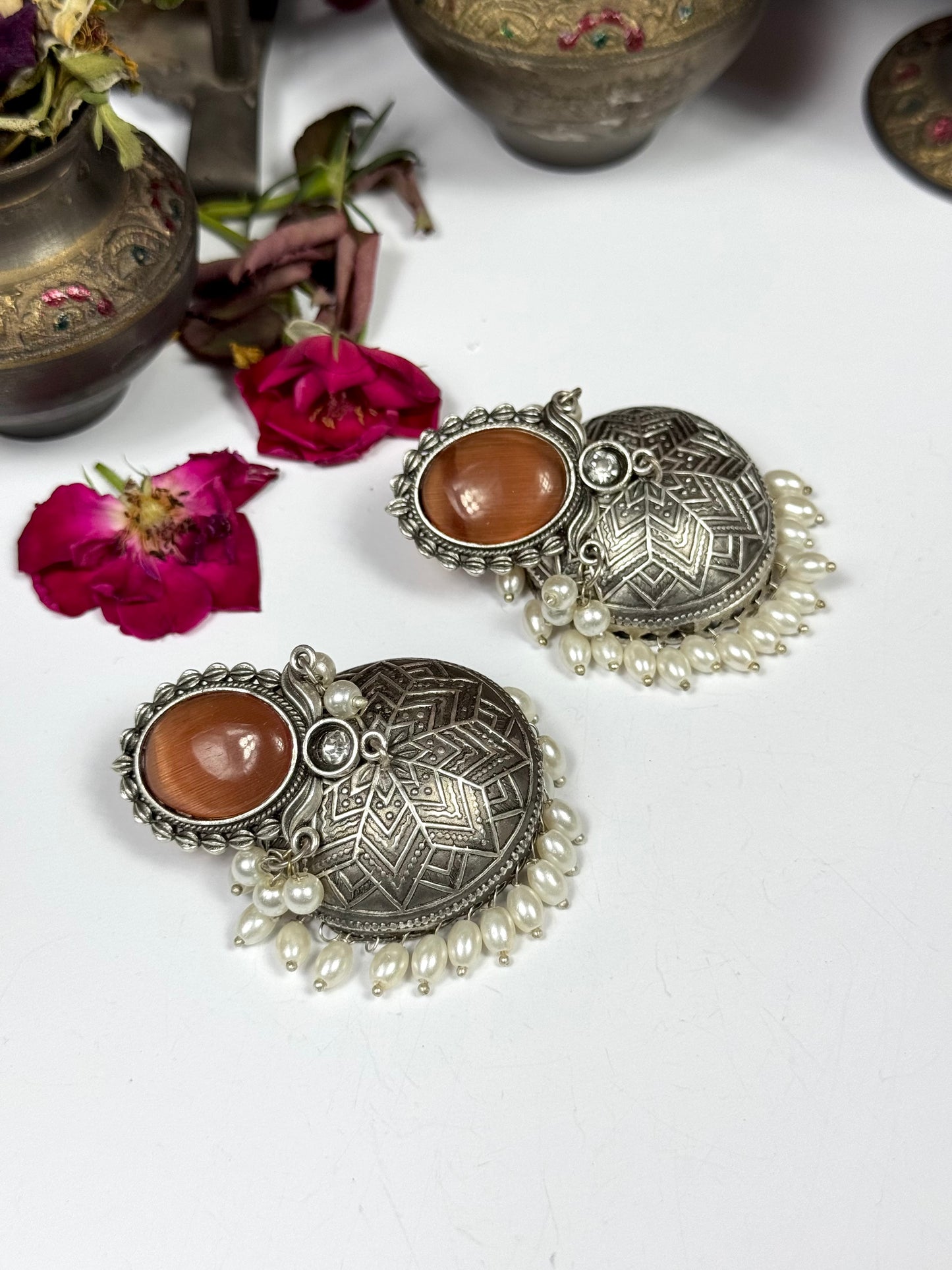 Premium Oxidised kamala Jhumka