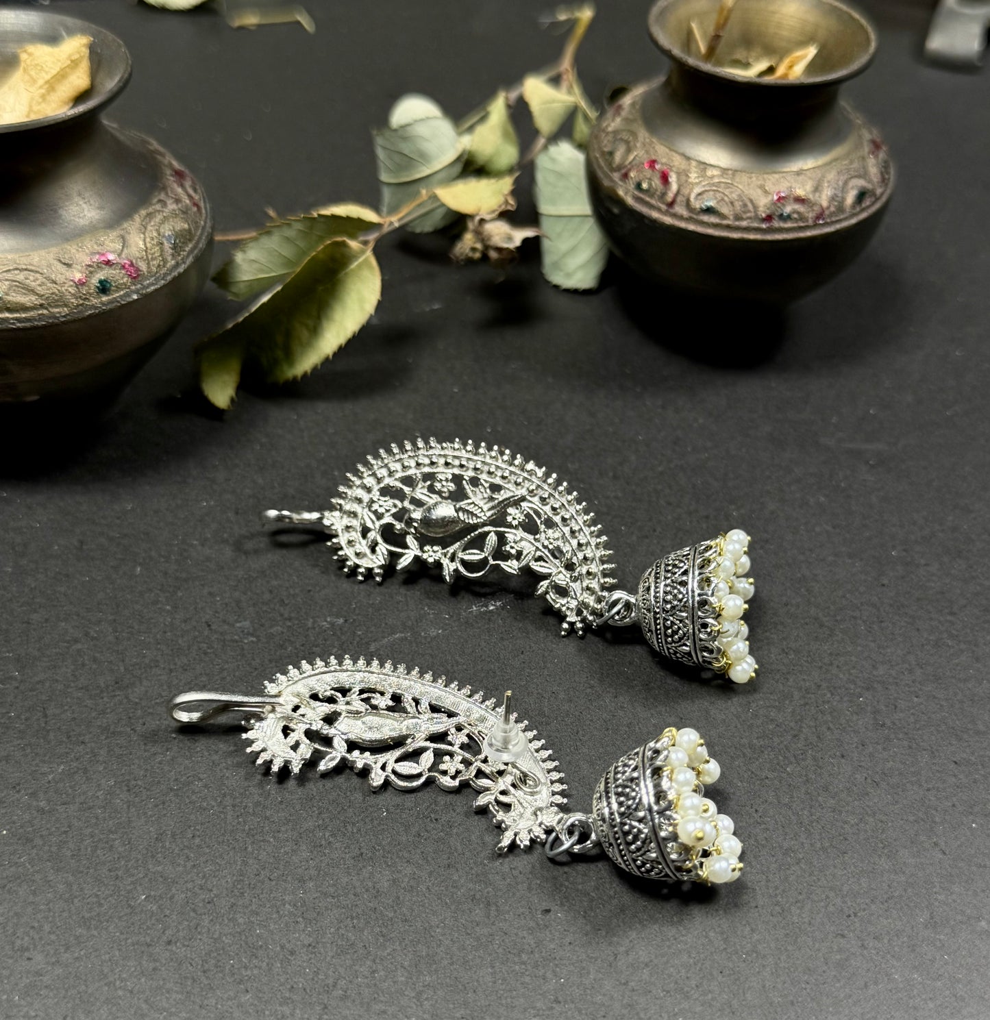 Tribal Kashmala Earcufs Jhumka