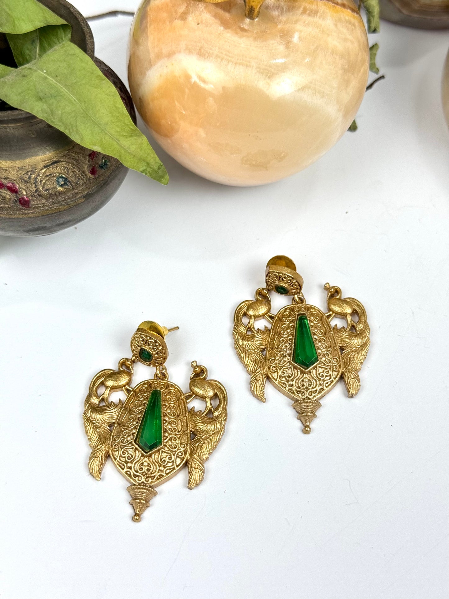 Premium Brass made oxidised Earrings