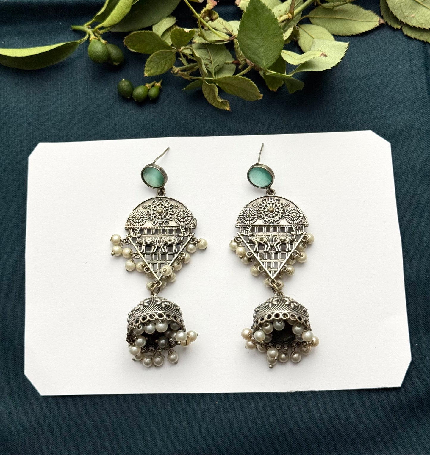 Premium Oxidised Sharmila Jhumki