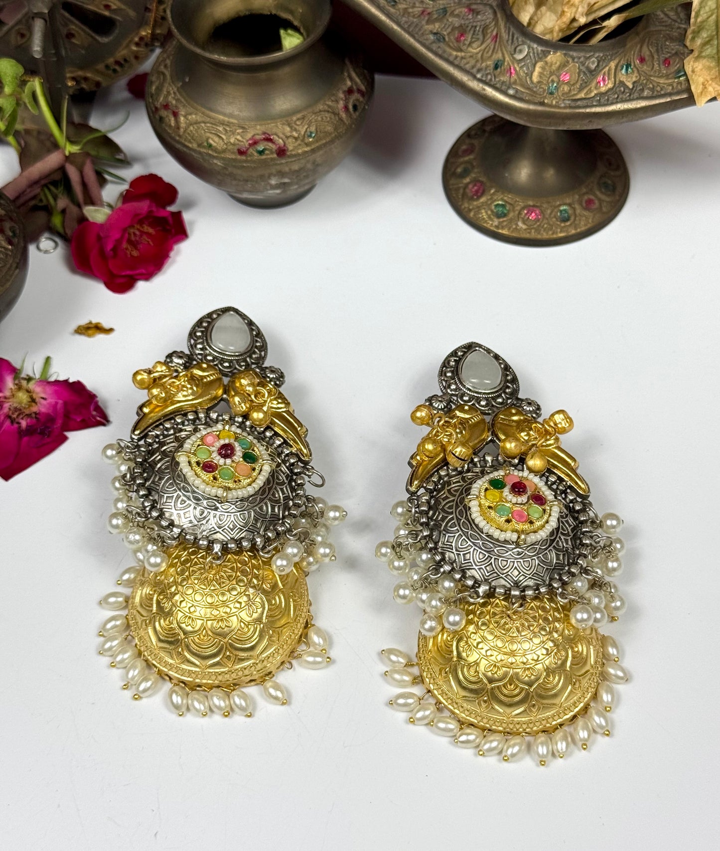 Premium Oxidised Alizeh Full size Jhumka