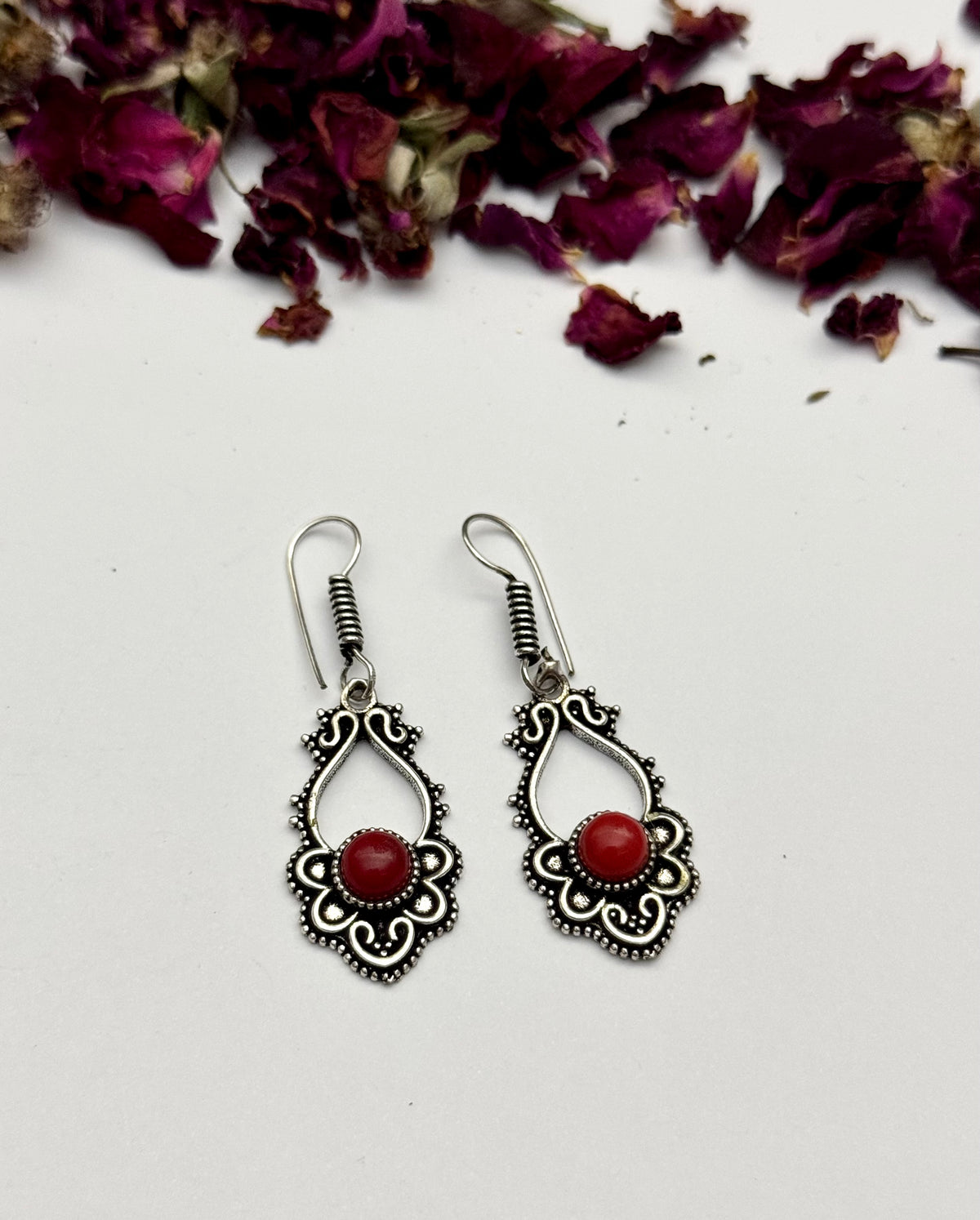 Premium brass made Oxidised Mini Earrings