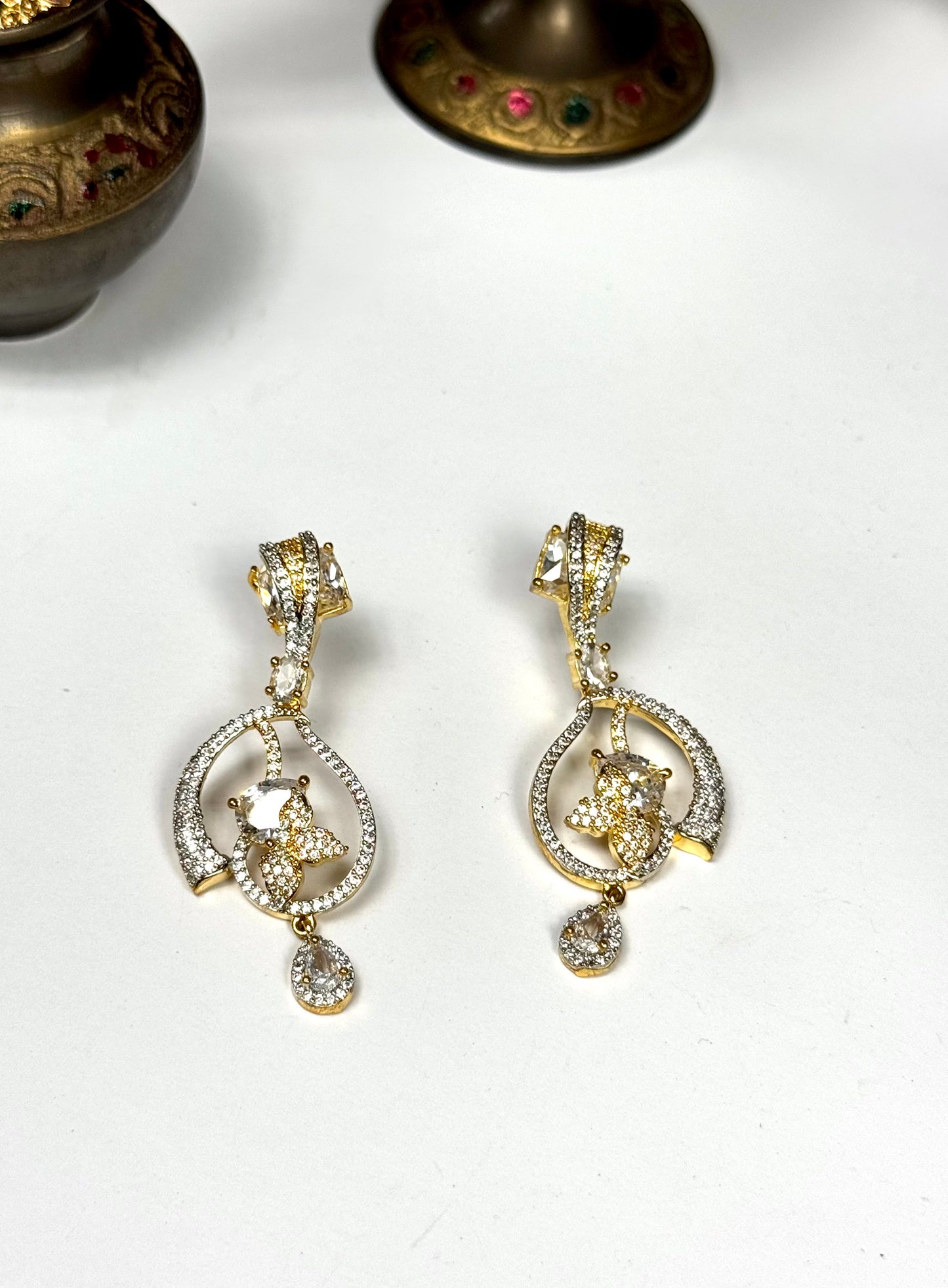 American Diamond 1 karat Earrings