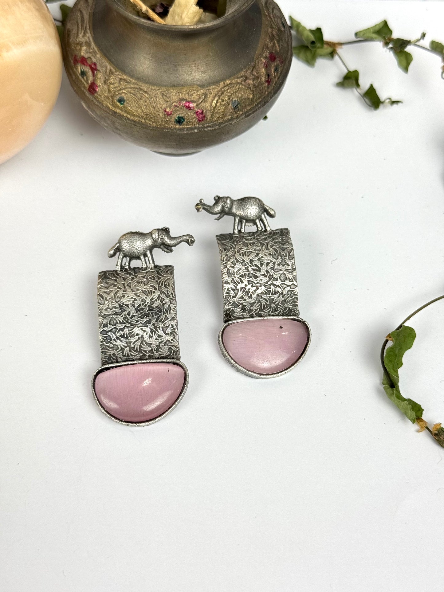 Premium Brass made Oxidised Earrings