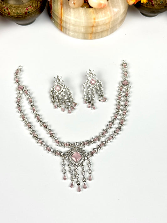 American Diamond 1karat Mala Set