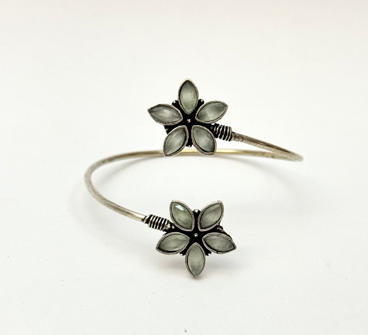 Oxidised openable Bangle