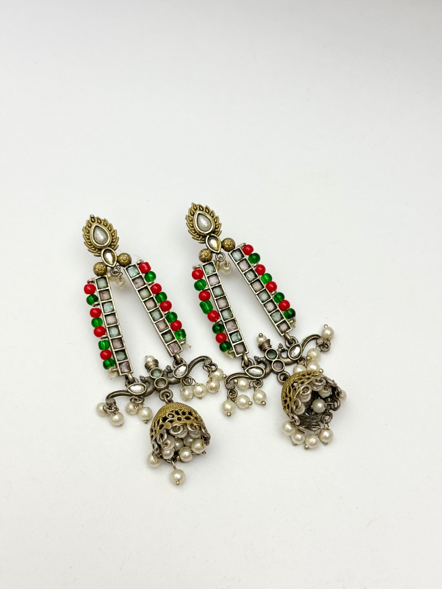 Premium Brass made Oxidised Jhumka