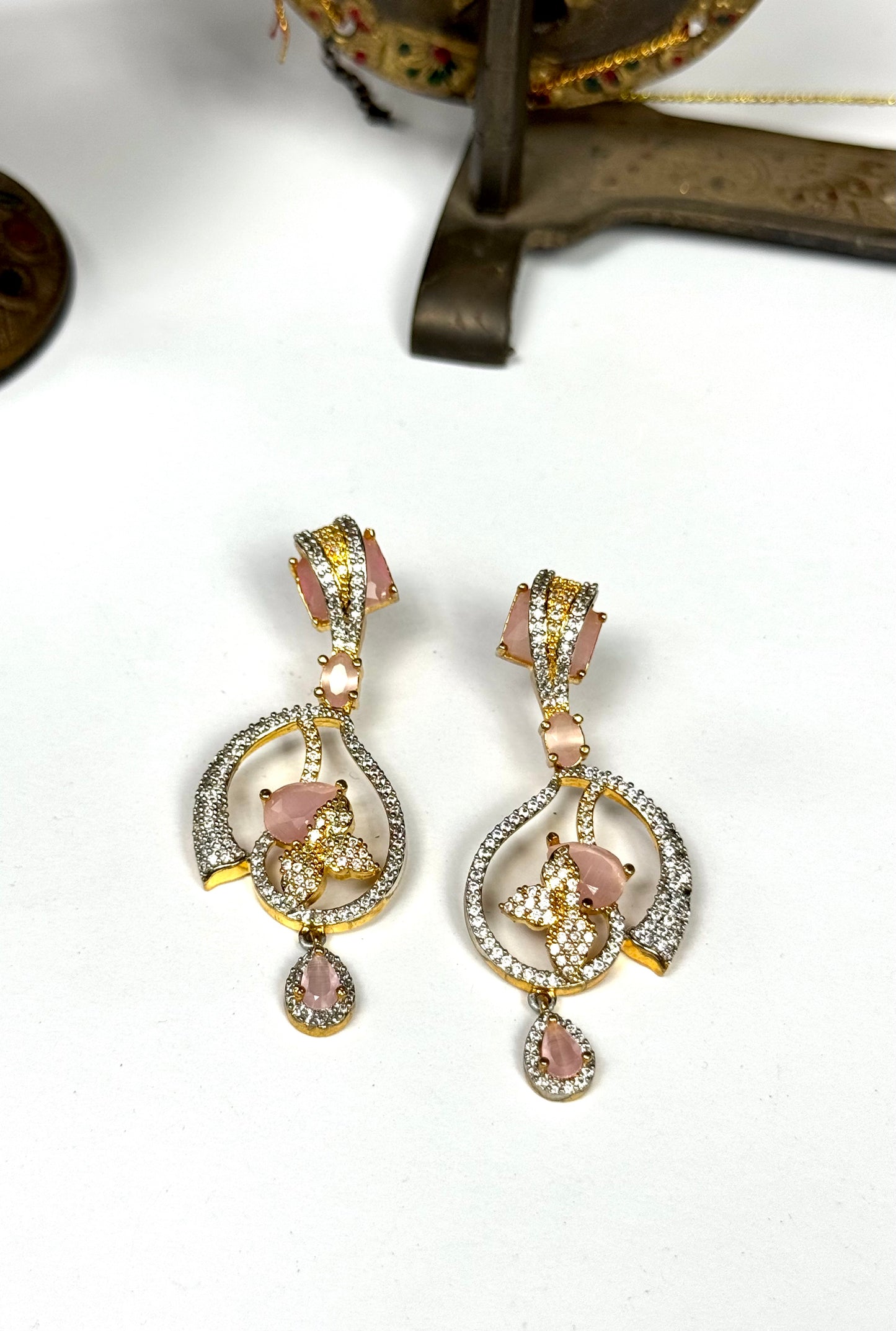 American Diamond 1 karat Earrings