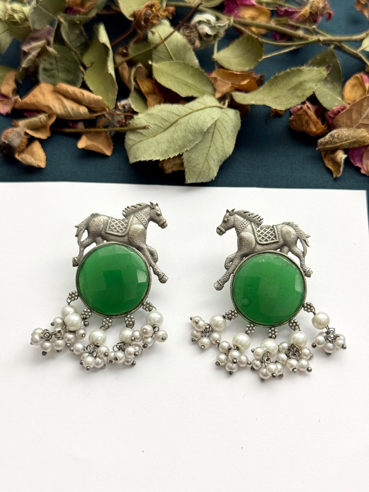 Premium brass made Oxidised Earrings