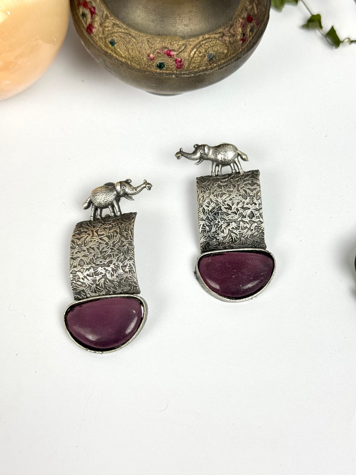 Premium Brass made Oxidised Earrings