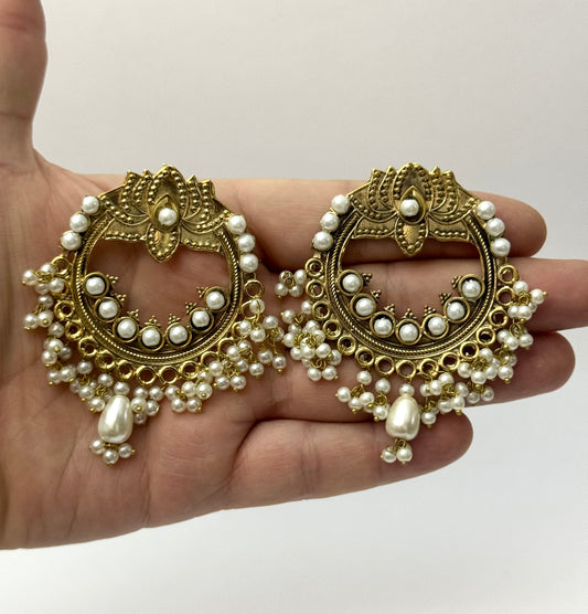 Tribal Lotus Earrings