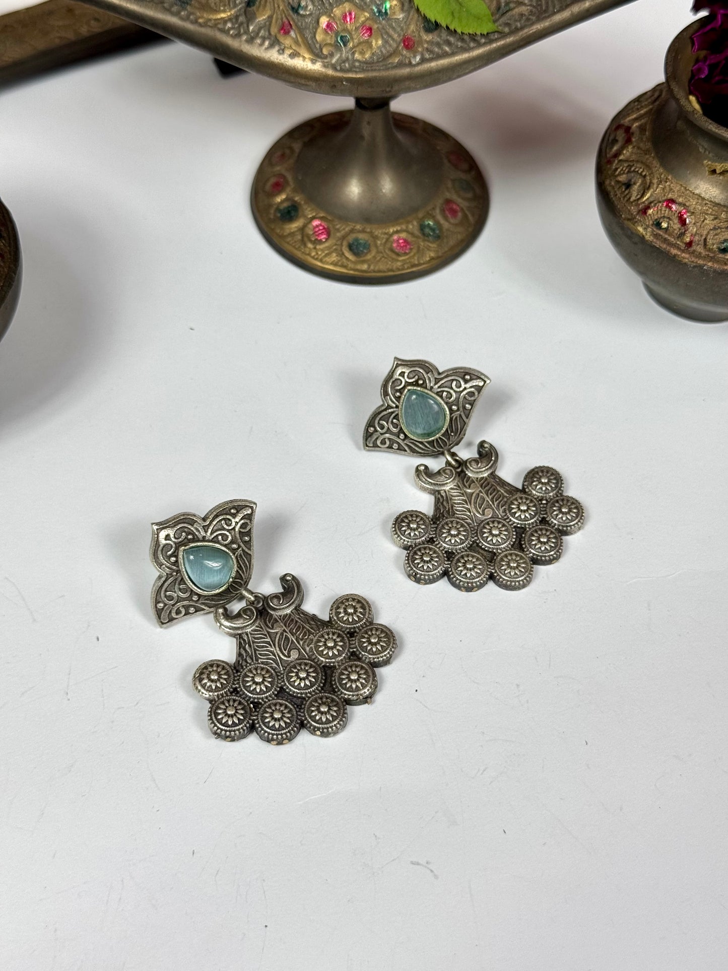 Premium oxidised Tara Earrings