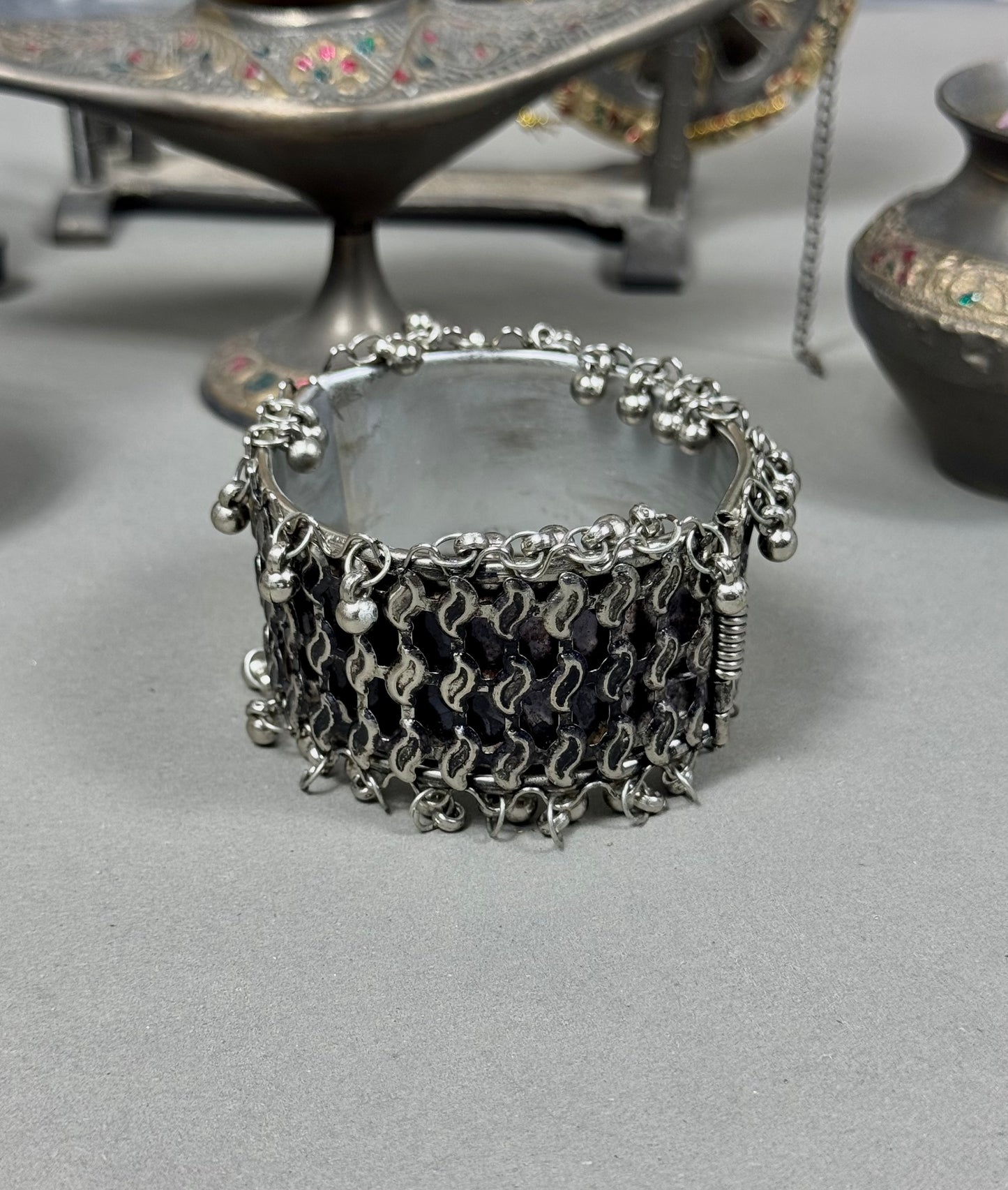 Rukh-e-Gul Oxidised Bangle