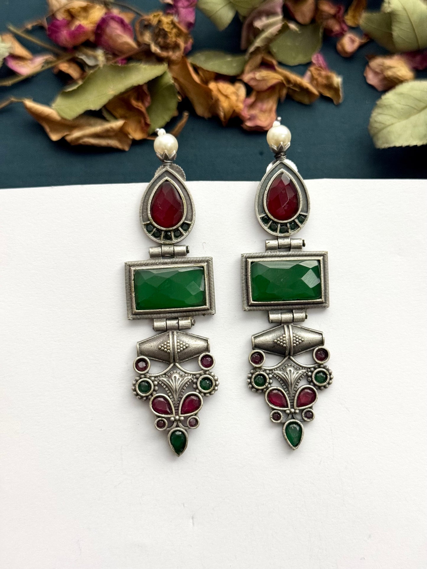 Premium oxidised Brass made Earrings