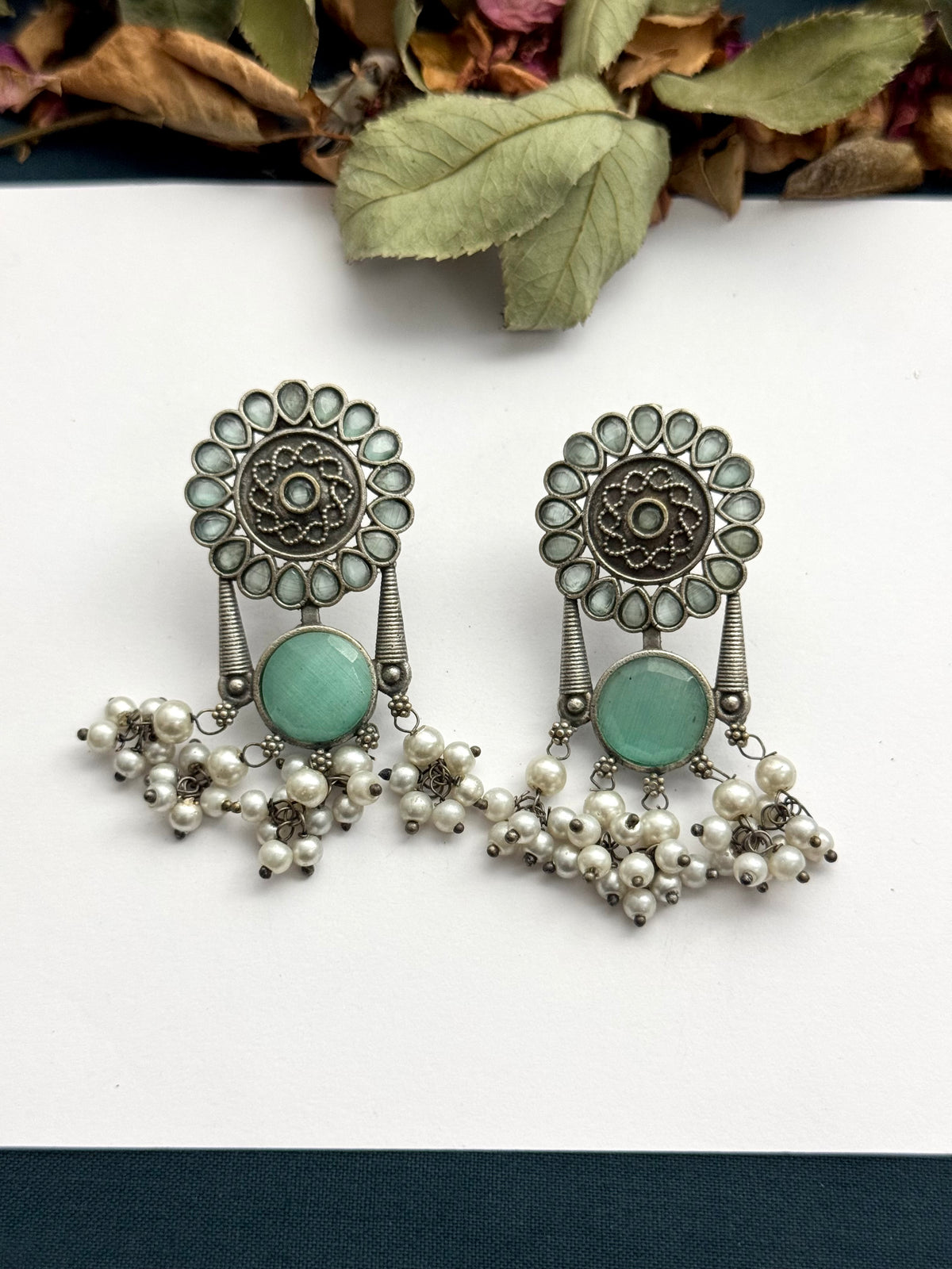 Premium Brass made Oxidised Earrings