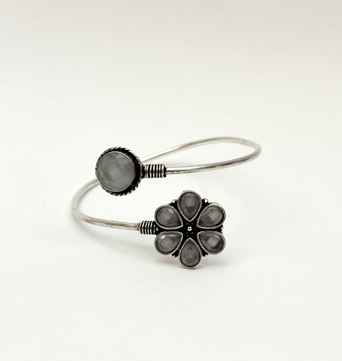Oxidised openable Bangle