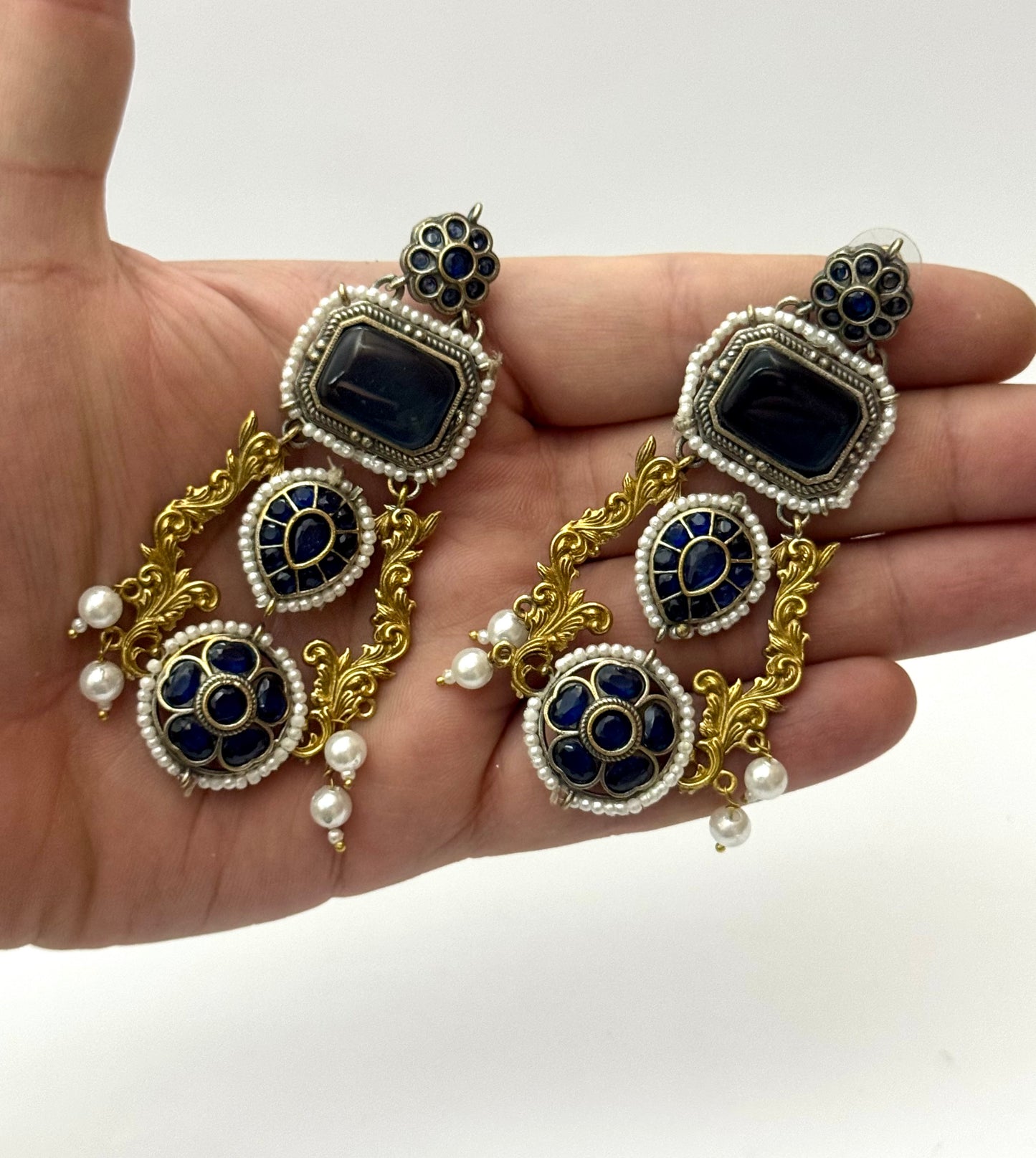Premium Brass made Designer Oxidised Earrings