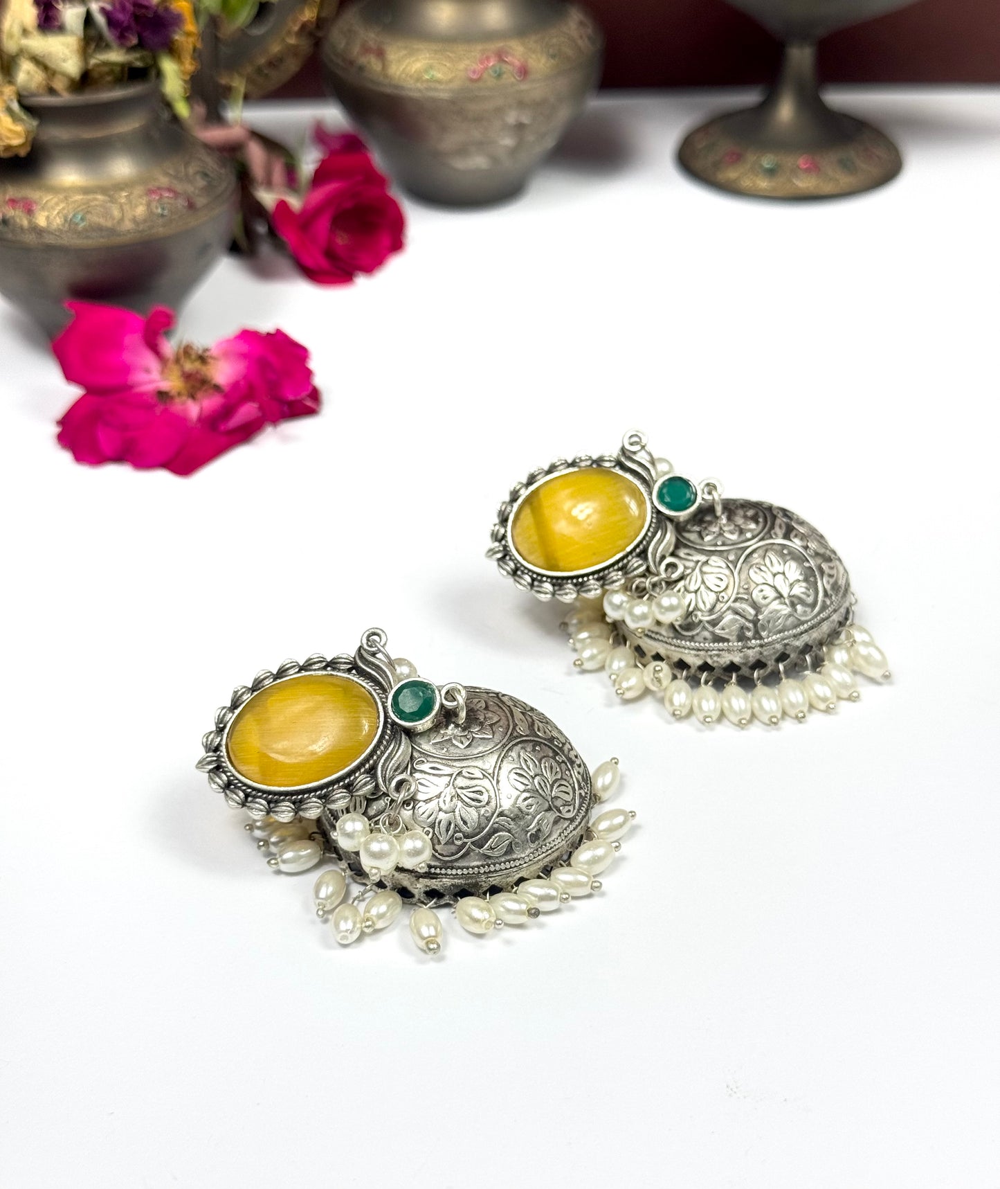 Premium Oxidised kamala Jhumka