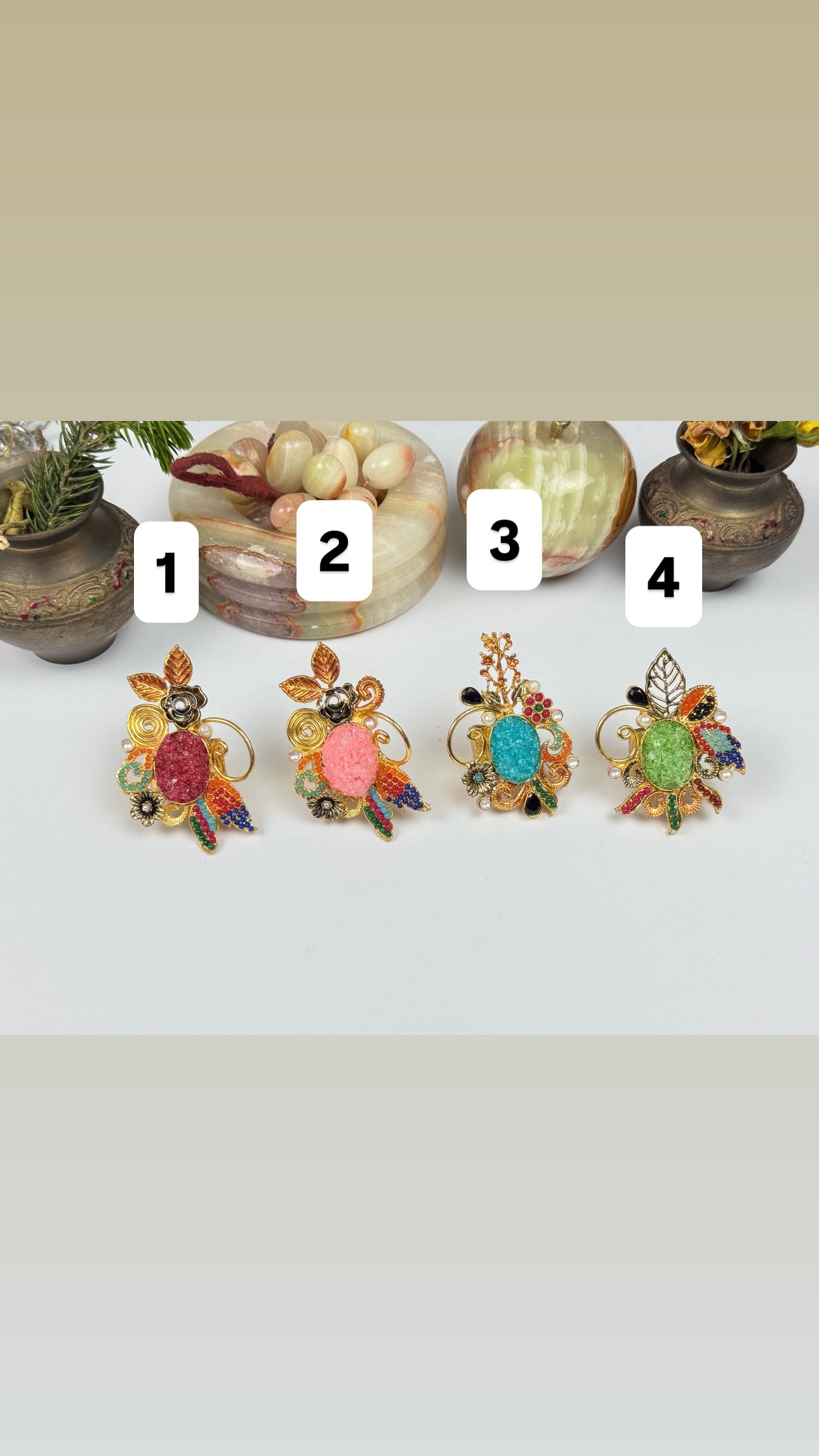 Premium Navratna Adjustable Rings