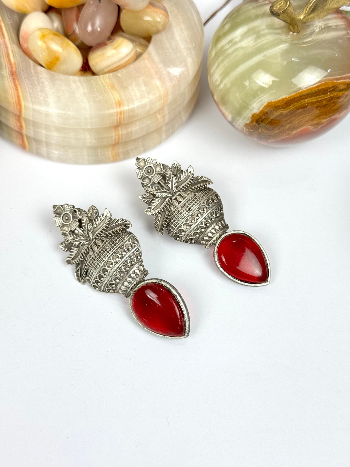 Premium Brass made Oxidised Earrings