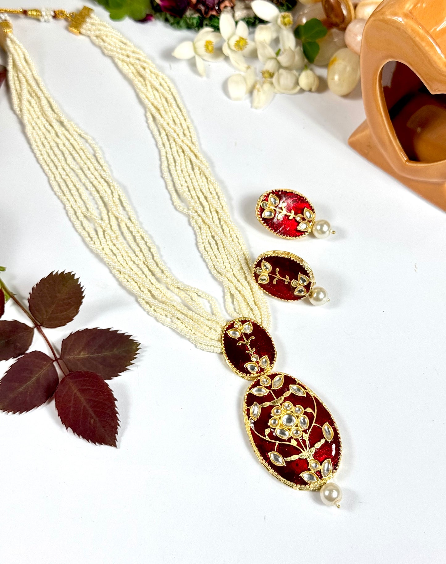 Imported Mina Kundn Mala Set
