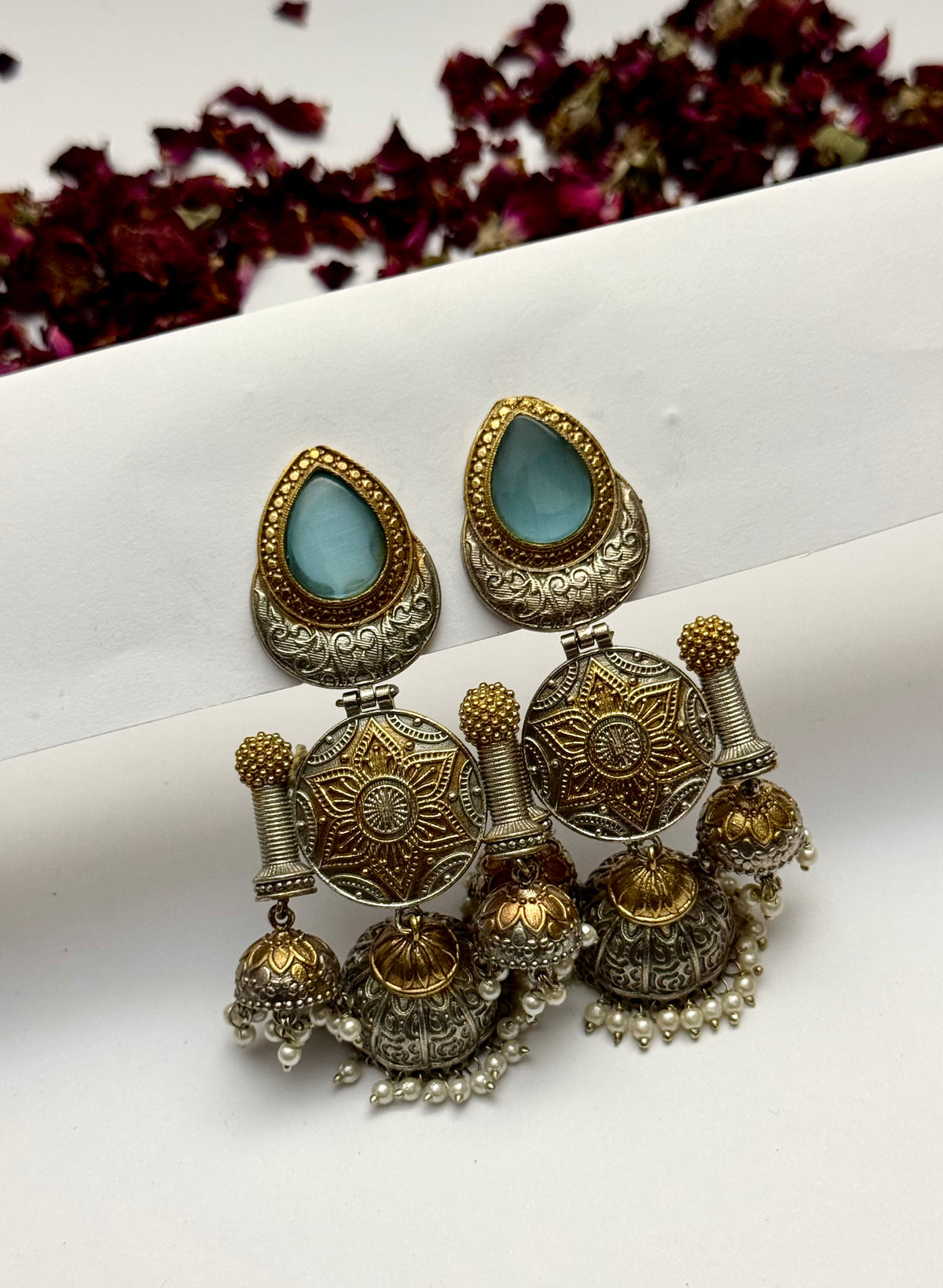 Premium oxidised Brass made Mugal-e-Azam Earrings